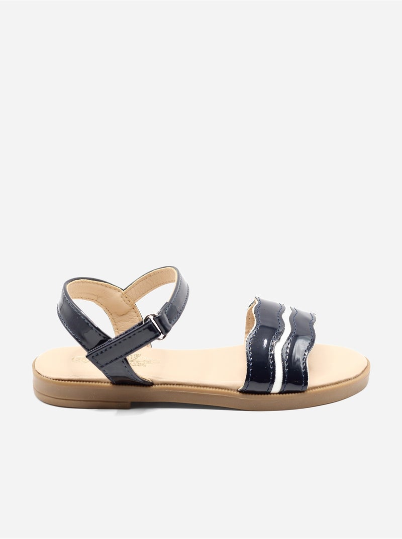 Sandalias con velcro Azul oscuro - Kiabi