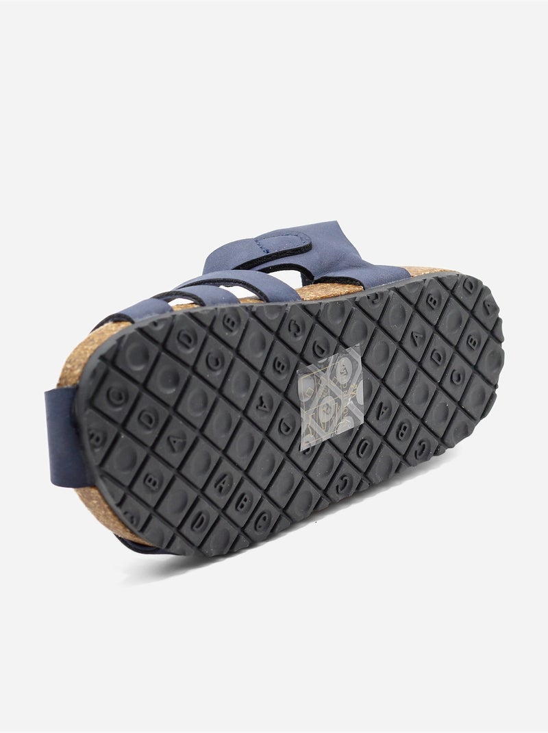 Sandalias con velcro Azul oscuro - Kiabi