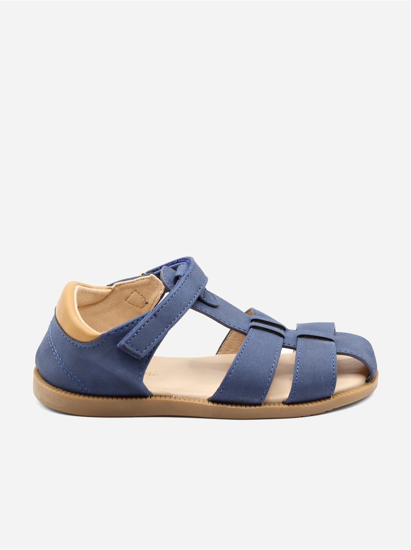 Sandalias con velcro Azul oscuro - Kiabi