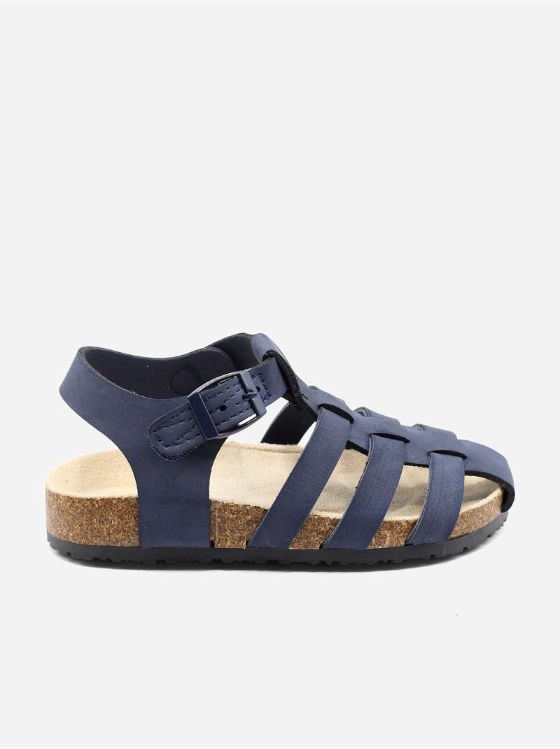Sandalias con velcro Azul oscuro - Kiabi
