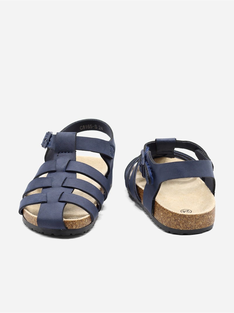 Sandalias con velcro Azul oscuro - Kiabi