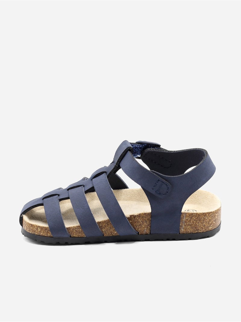 Sandalias con velcro Azul oscuro - Kiabi