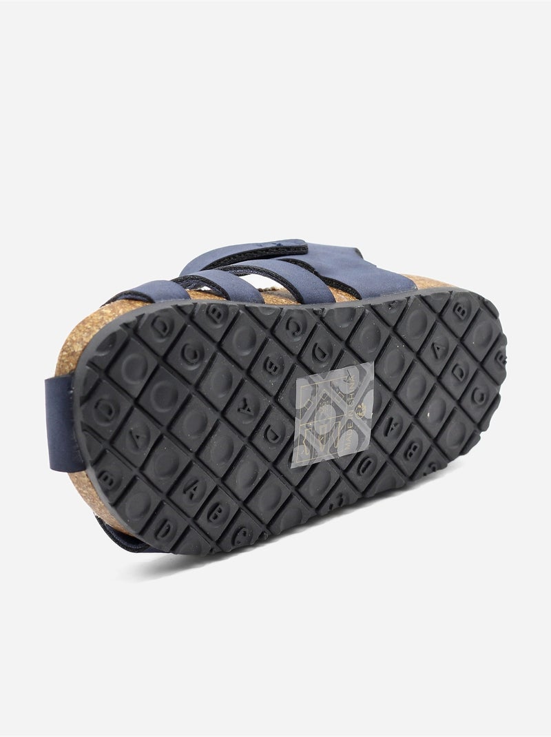 Sandalias con velcro Azul oscuro - Kiabi