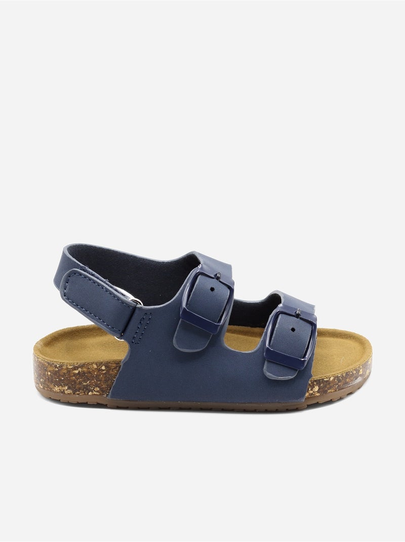 Sandalias con velcro Azul oscuro - Kiabi