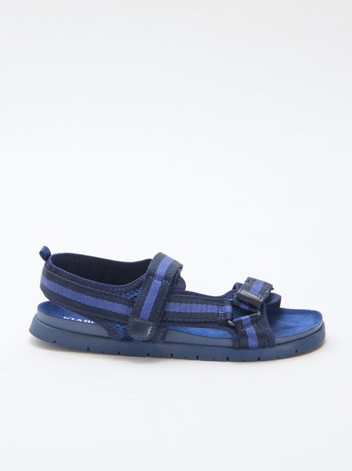 Sandalias con velcro azules - Kiabi