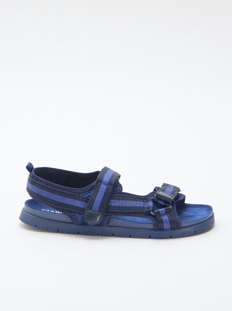 Sandalias con velcro azules Azul - Kiabi