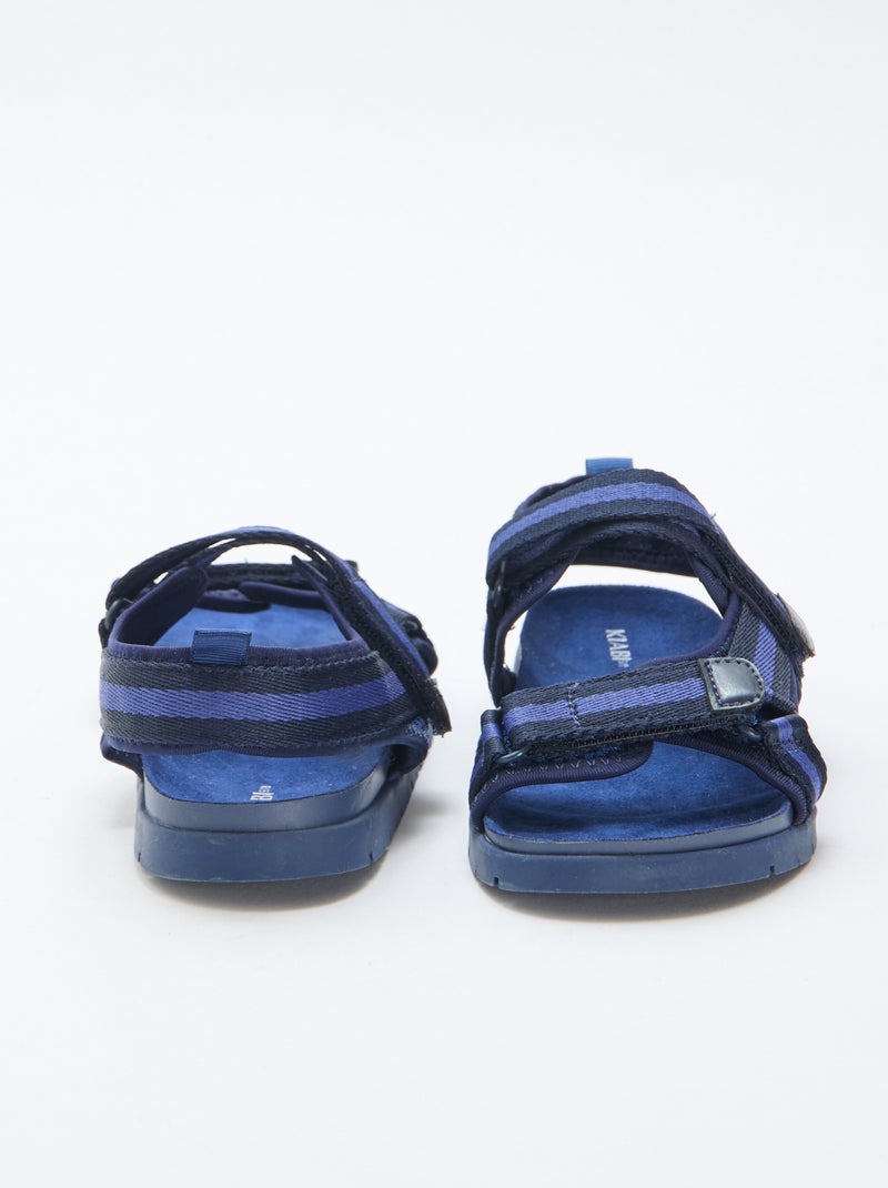 Sandalias con velcro azules Azul - Kiabi