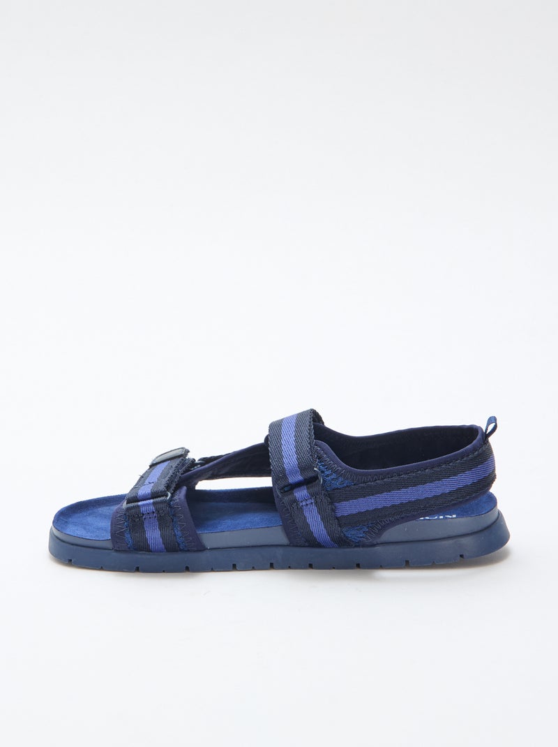 Sandalias con velcro azules Azul - Kiabi