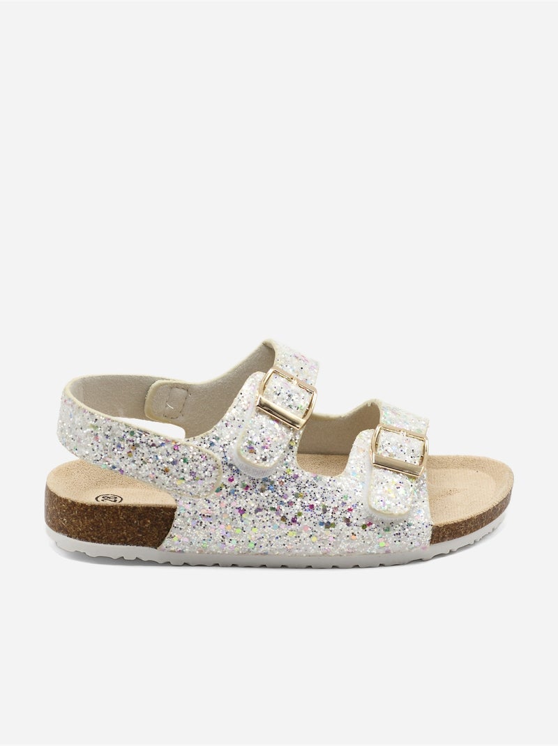 Sandalias con velcro Blanco - Kiabi