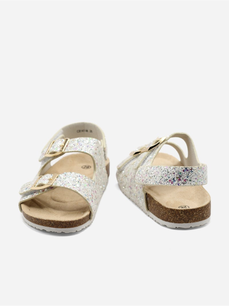 Sandalias con velcro Blanco - Kiabi