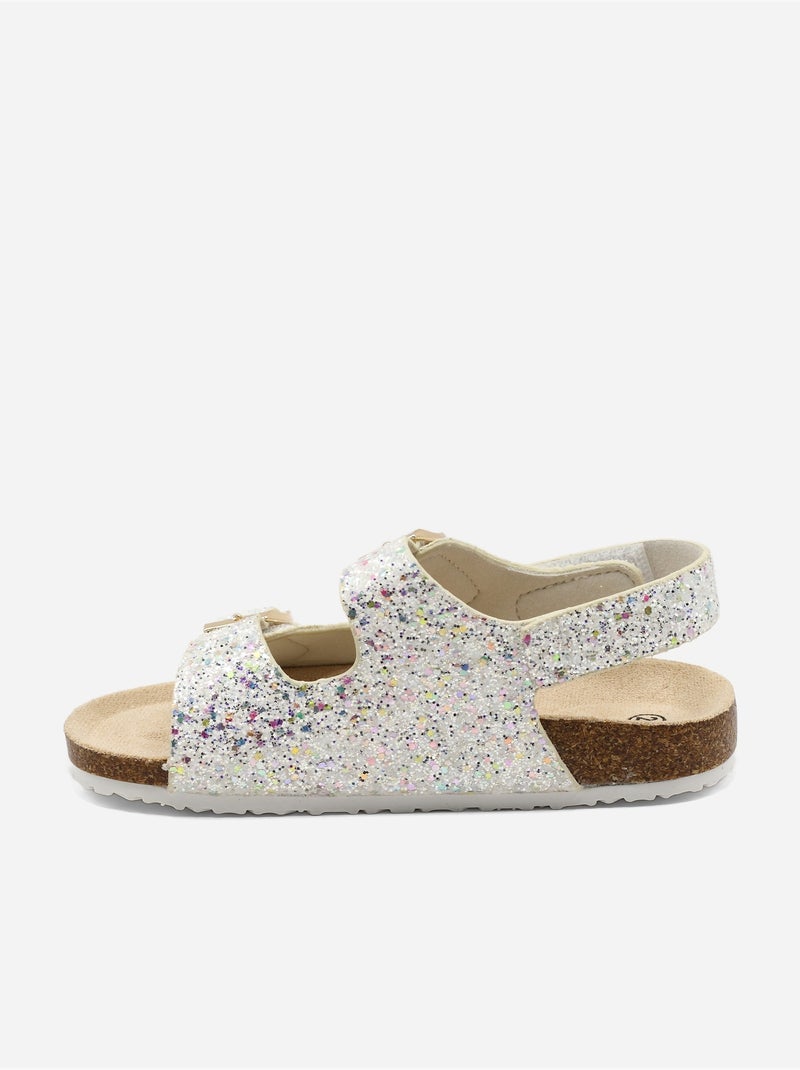 Sandalias con velcro Blanco - Kiabi
