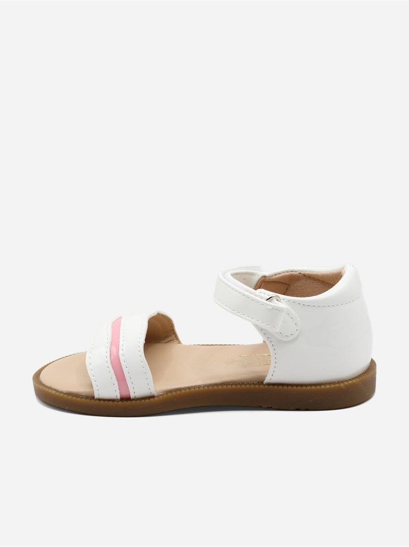 Sandalias con velcro Blanco - Kiabi