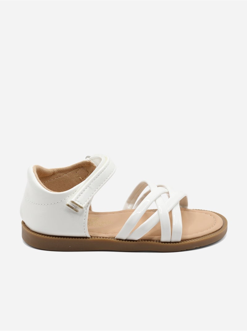 Sandalias con velcro Blanco - Kiabi