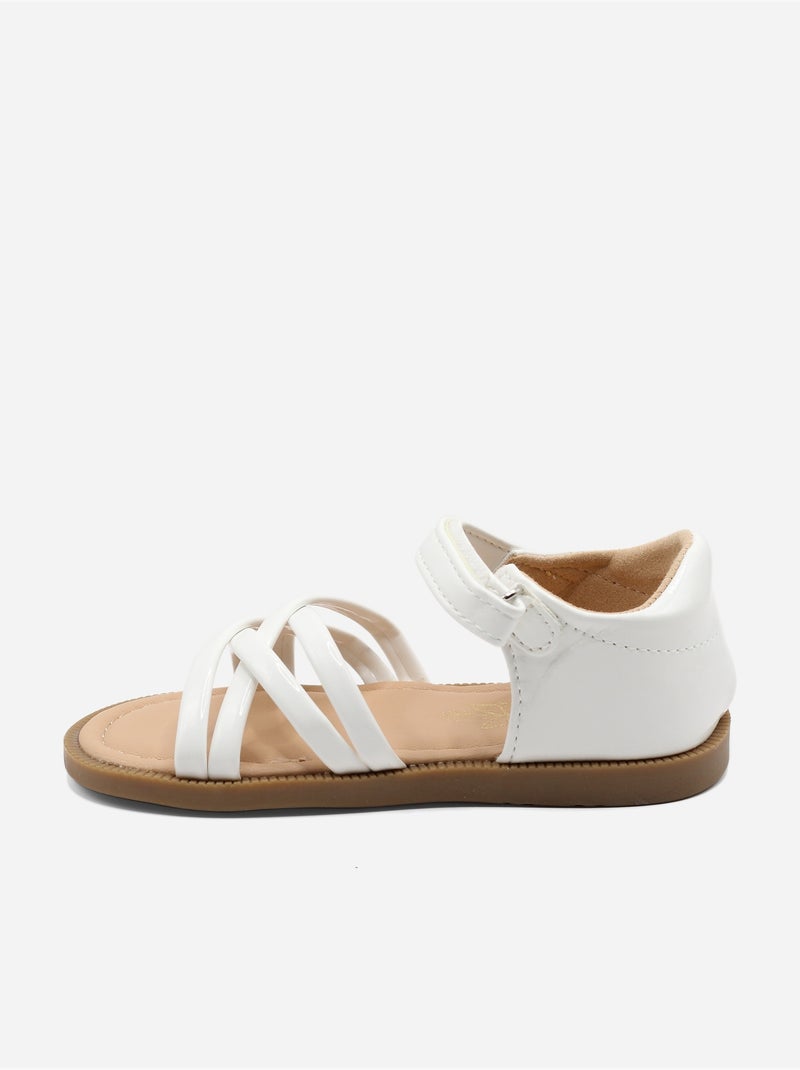 Sandalias con velcro Blanco - Kiabi