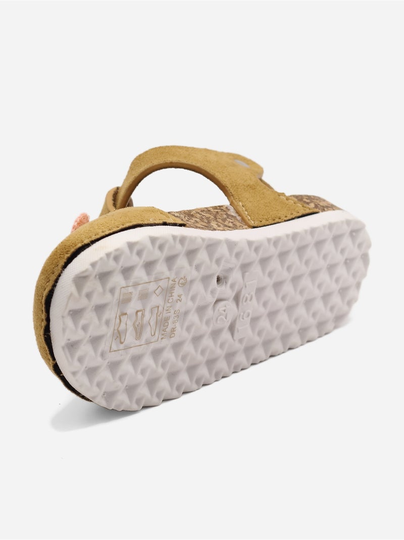 Sandalias con velcro Camel - Kiabi