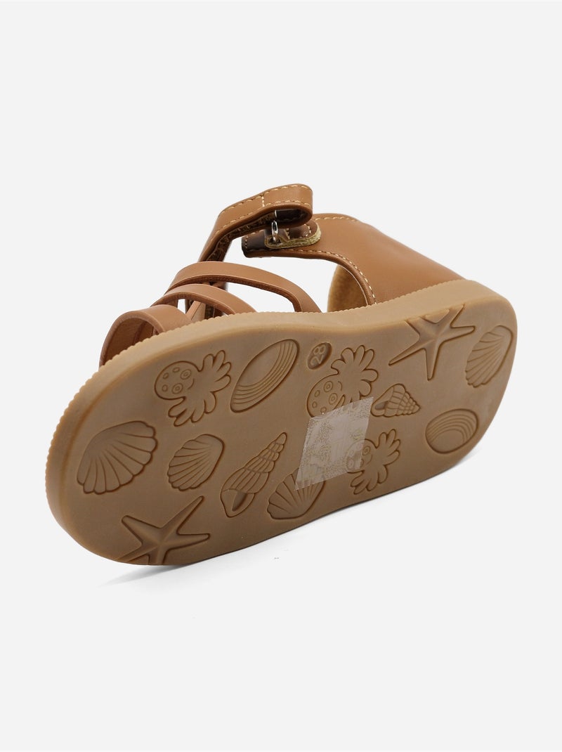 Sandalias con velcro Camel - Kiabi
