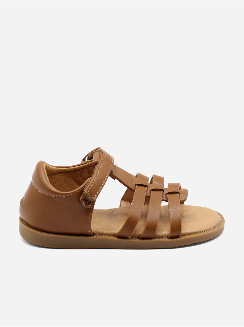 Sandalias con velcro Camel - Kiabi