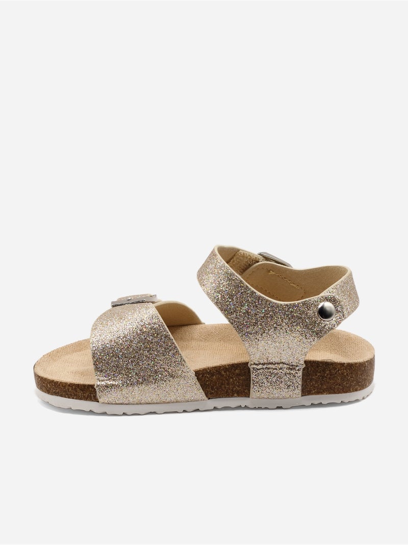Sandalias con velcro Dorado/Oro - Kiabi