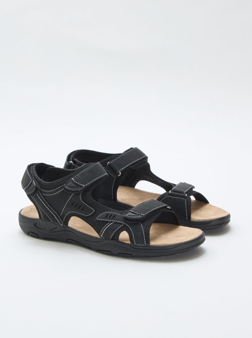 Sandalias con velcro lisas - Kiabi