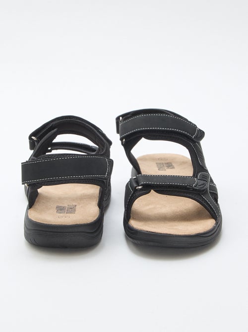 Sandalias con velcro lisas - Kiabi