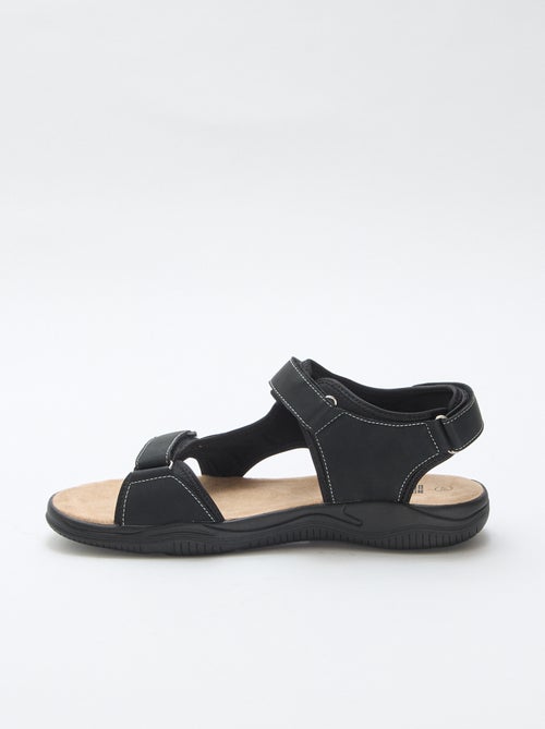 Sandalias con velcro lisas - Kiabi