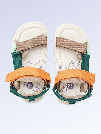 Sandalias con velcro motricidad 4 'caminar' - Kitchoun