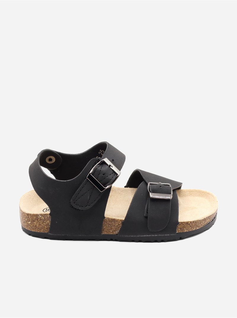 Sandalias con velcro Negro - Kiabi