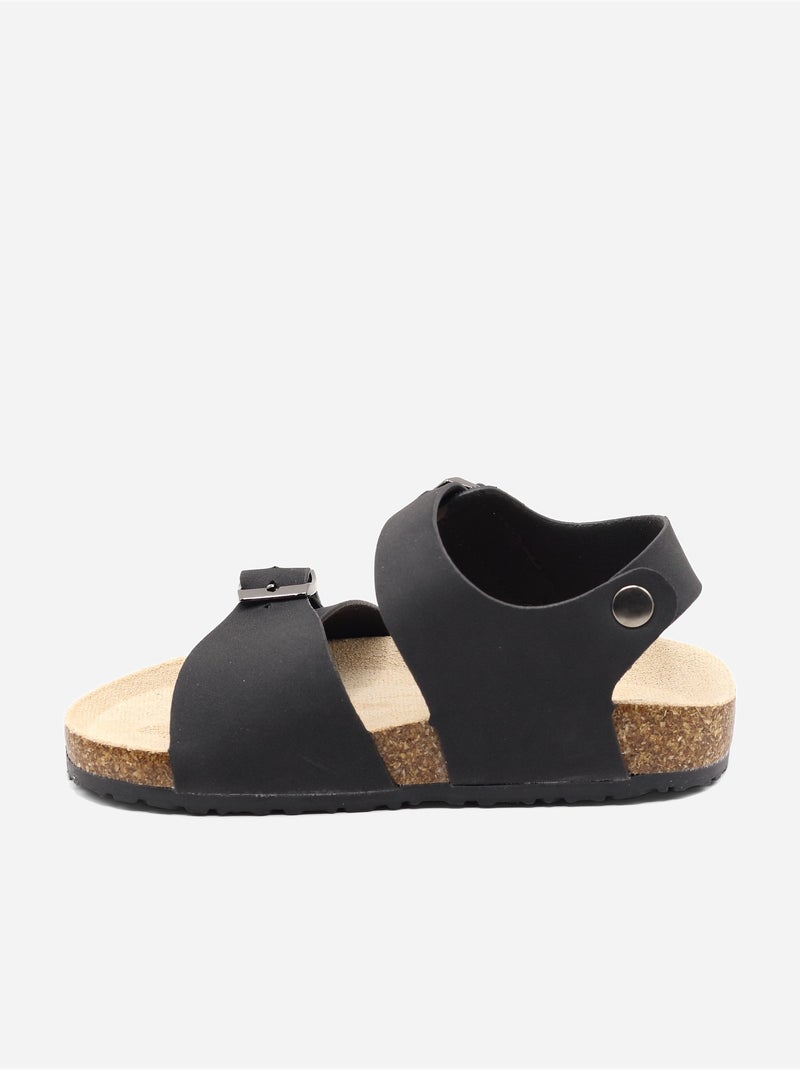 Sandalias con velcro Negro - Kiabi