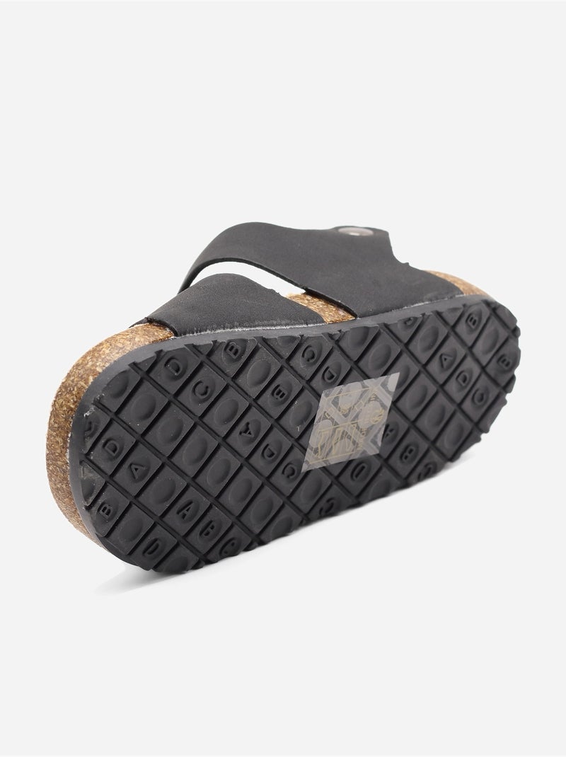Sandalias con velcro Negro - Kiabi