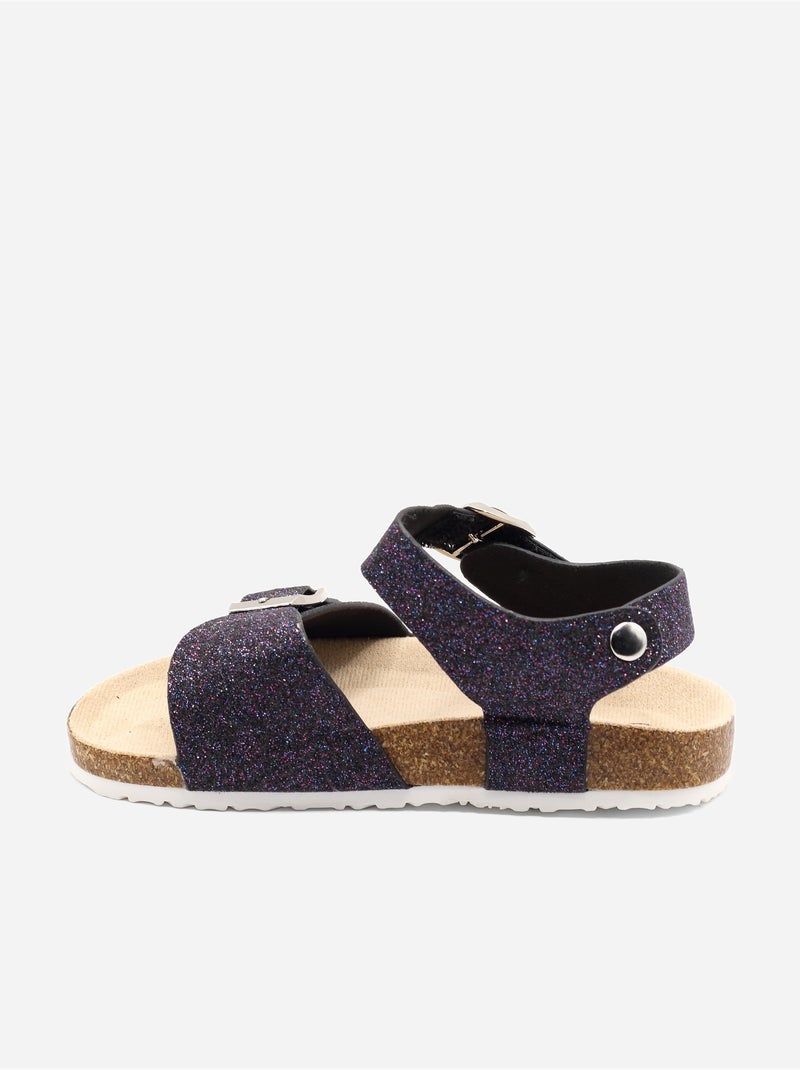 Sandalias con velcro Negro - Kiabi