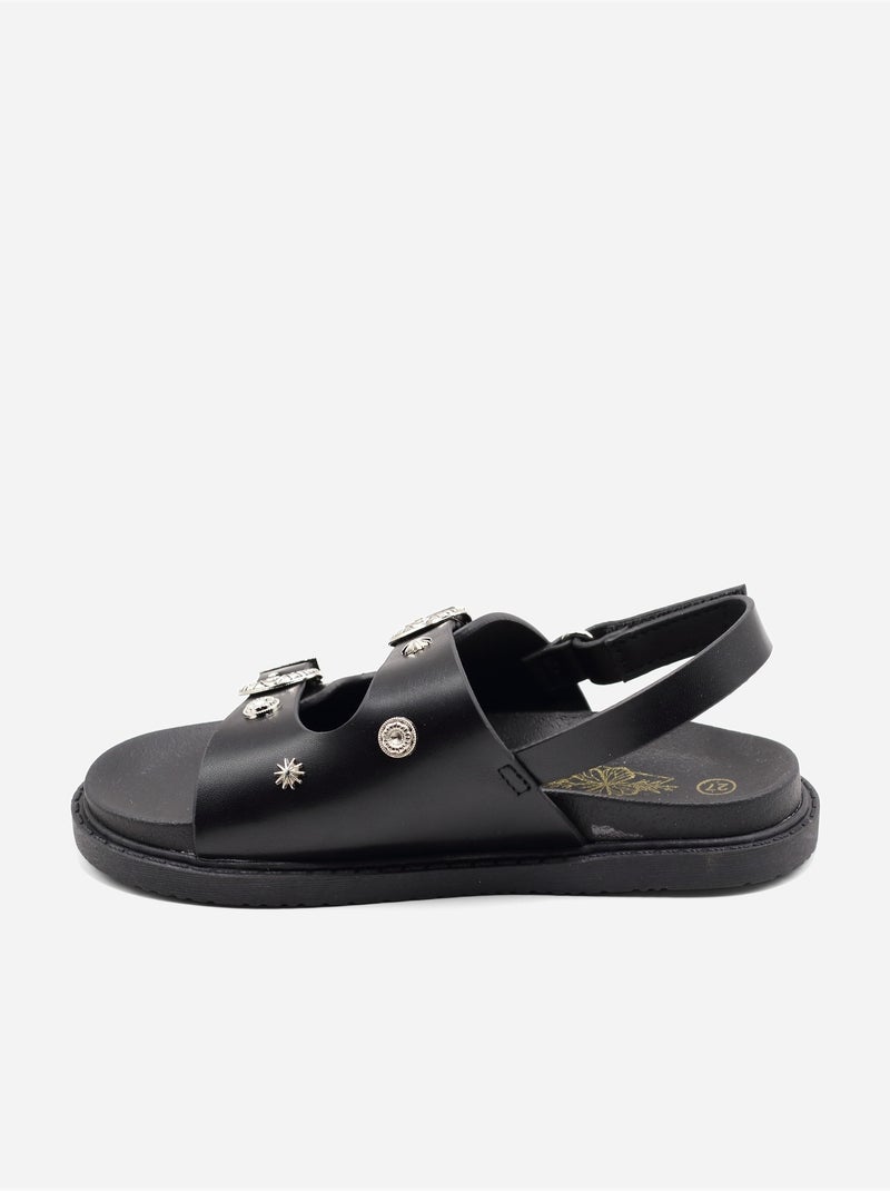 Sandalias con velcro Negro - Kiabi
