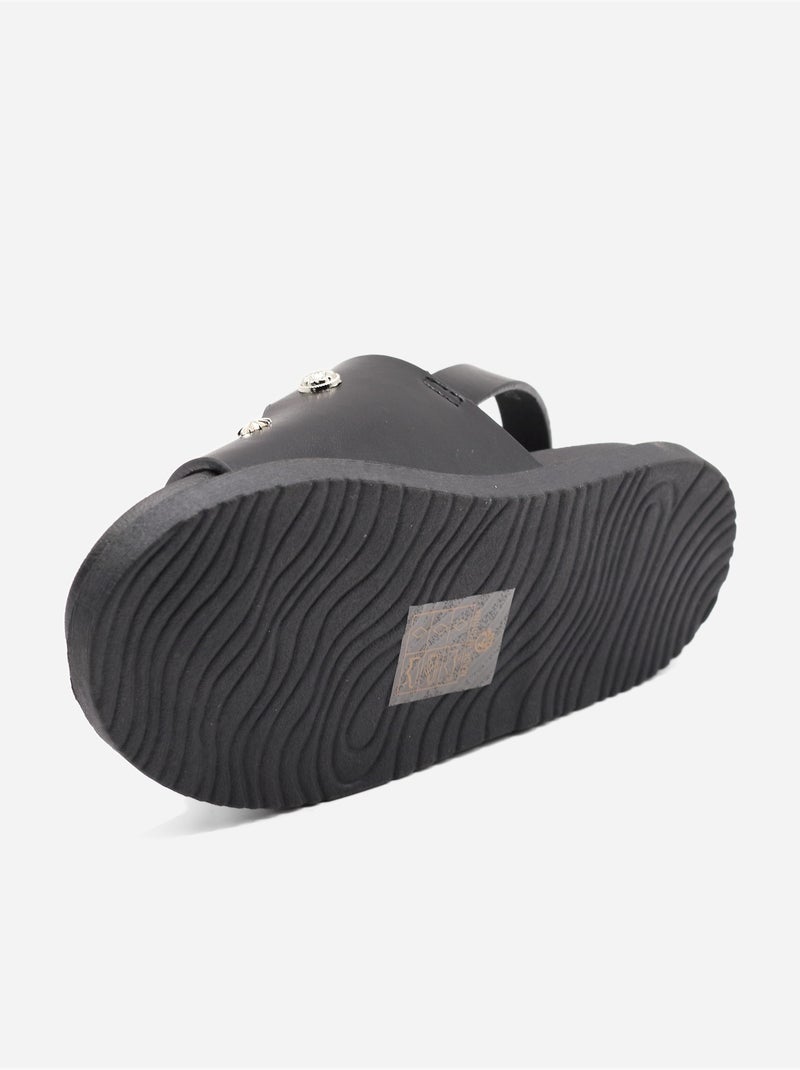 Sandalias con velcro Negro - Kiabi