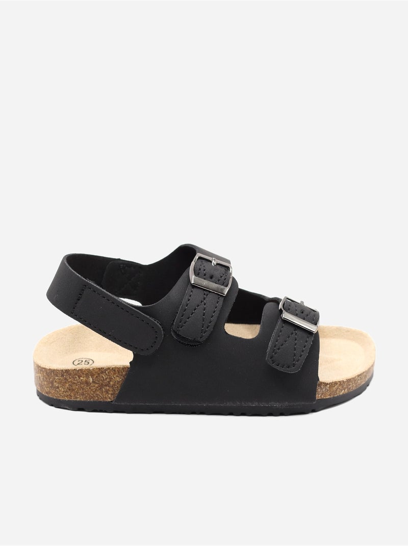 Sandalias con velcro Negro - Kiabi
