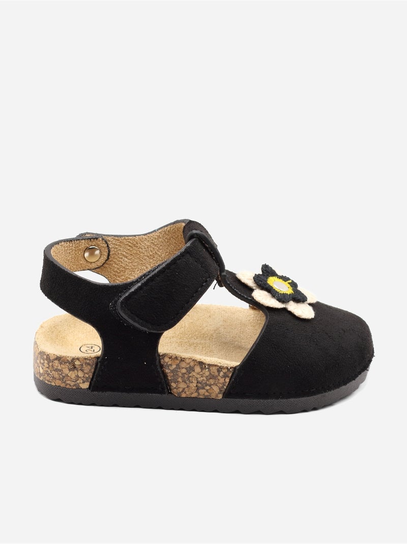 Sandalias con velcro Negro - Kiabi