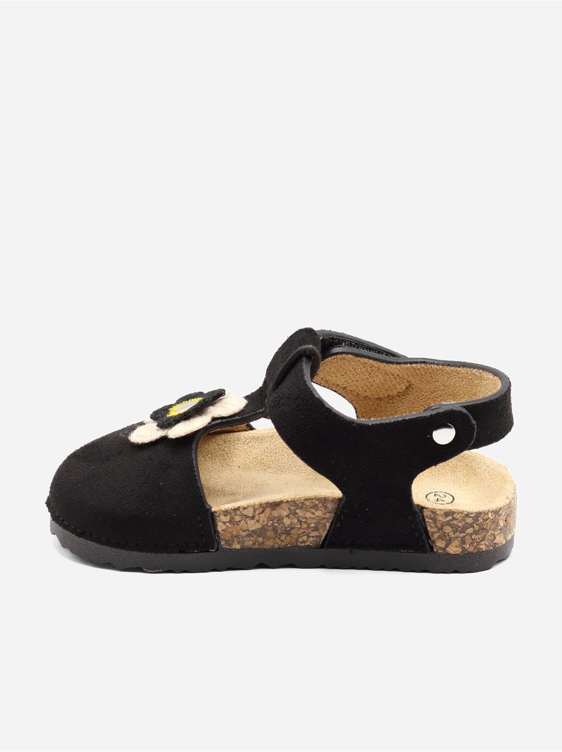 Sandalias con velcro Negro - Kiabi