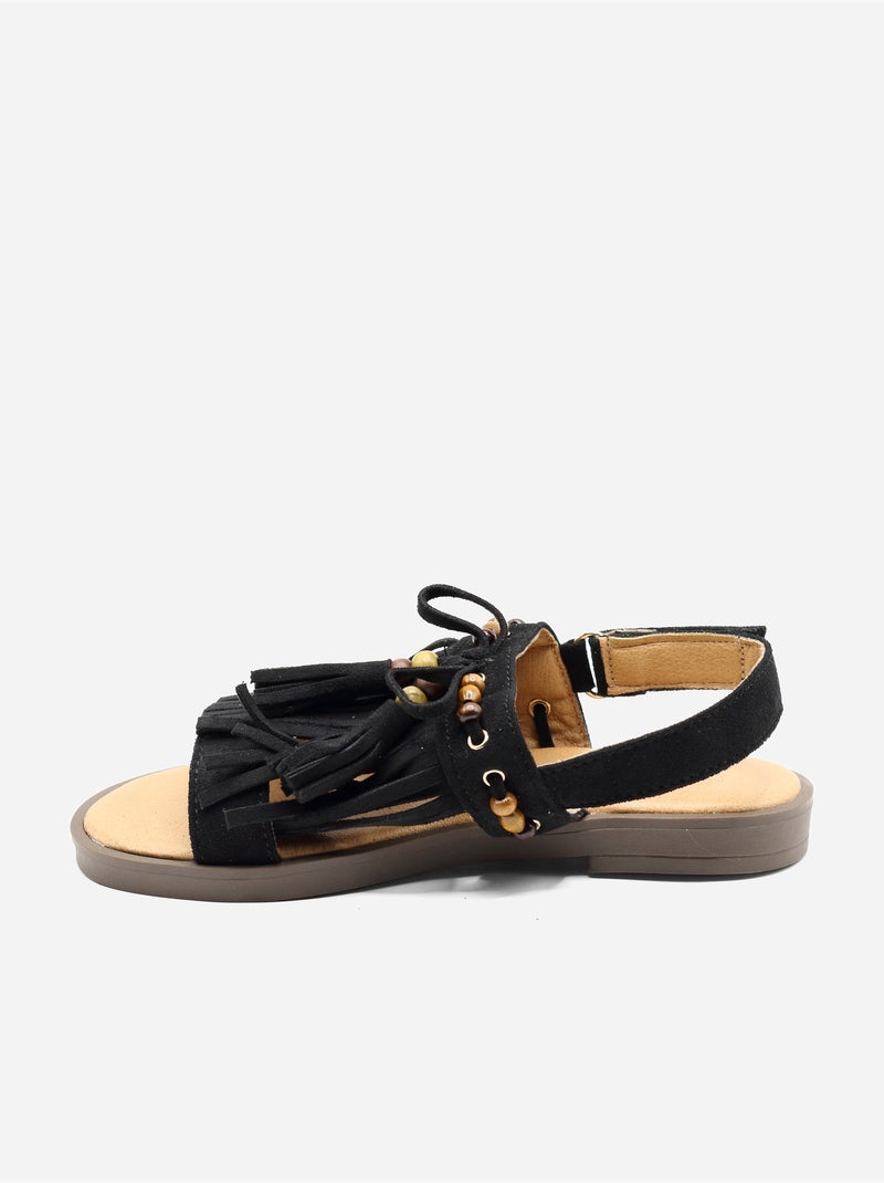 Sandalias con velcro Negro - Kiabi