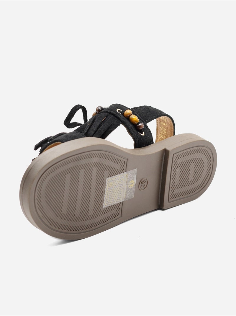 Sandalias con velcro Negro - Kiabi