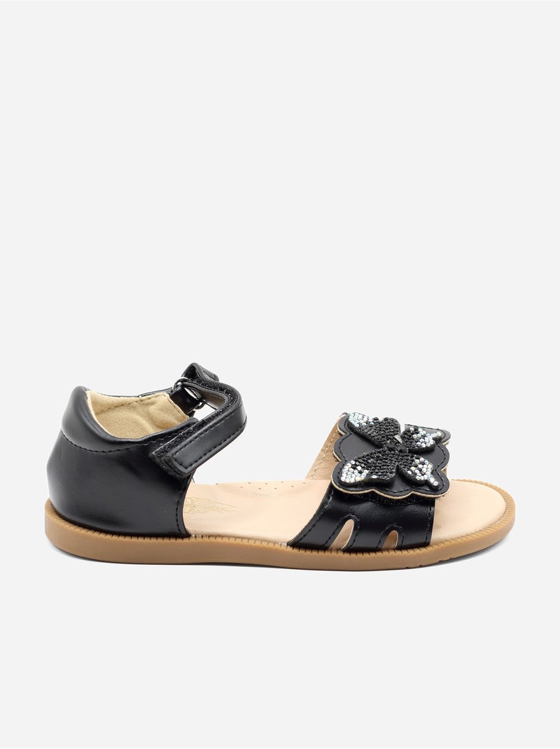 Sandalias con velcro Negro - Kiabi
