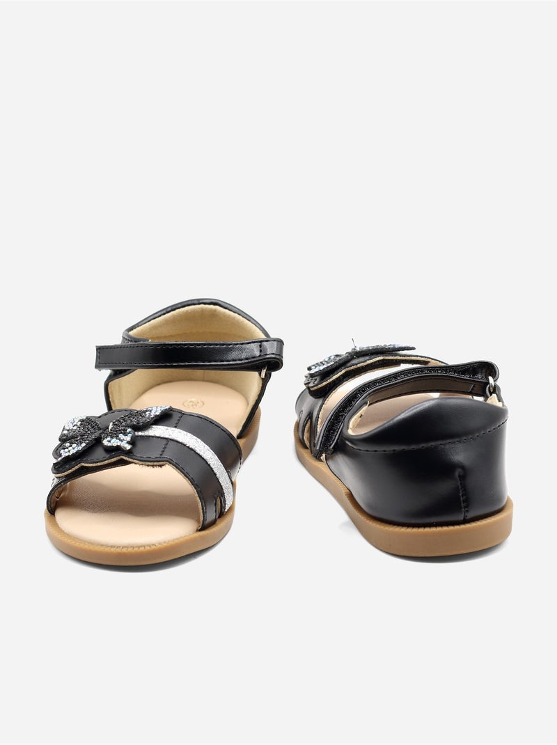 Sandalias con velcro Negro - Kiabi