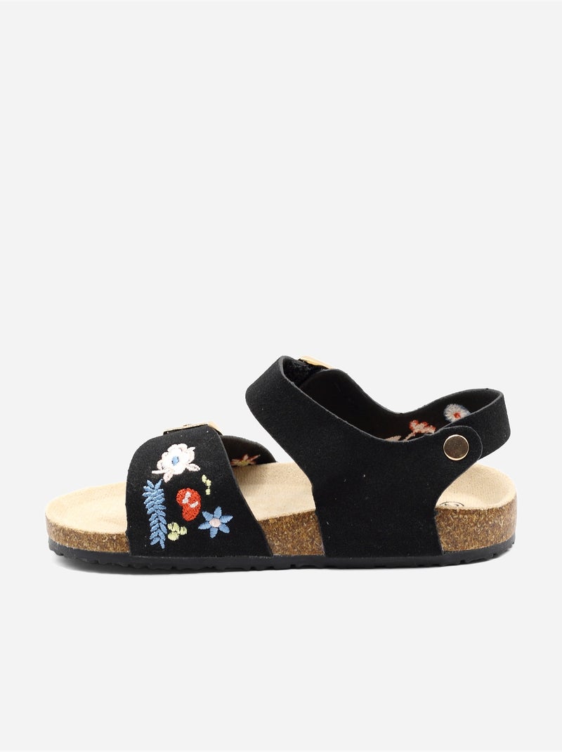 Sandalias con velcro Negro - Kiabi