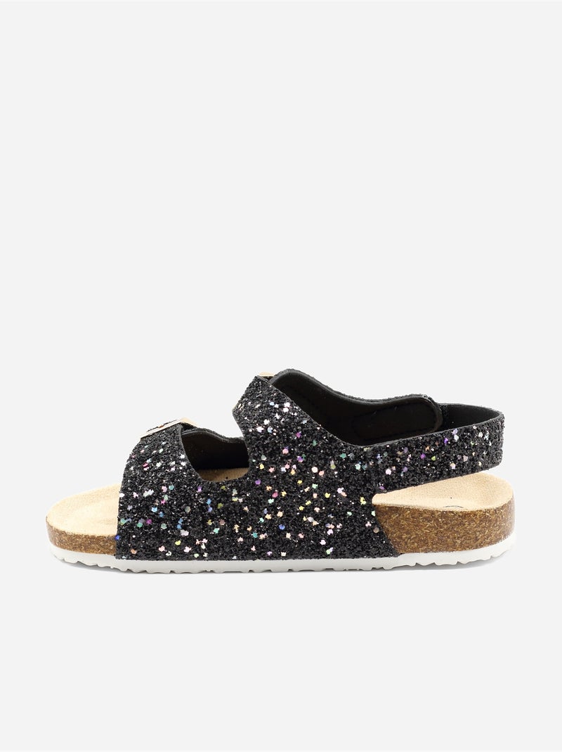 Sandalias con velcro Negro - Kiabi