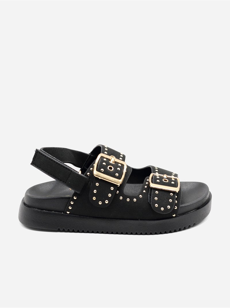 Sandalias con velcro Negro - Kiabi