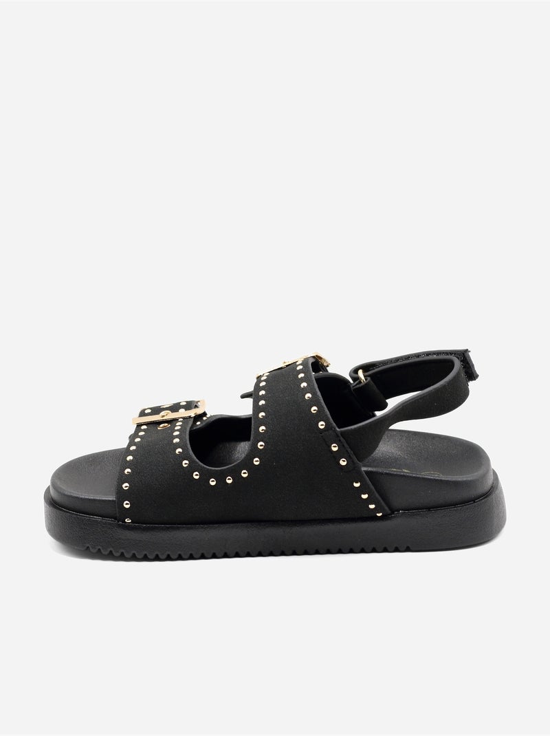 Sandalias con velcro Negro - Kiabi