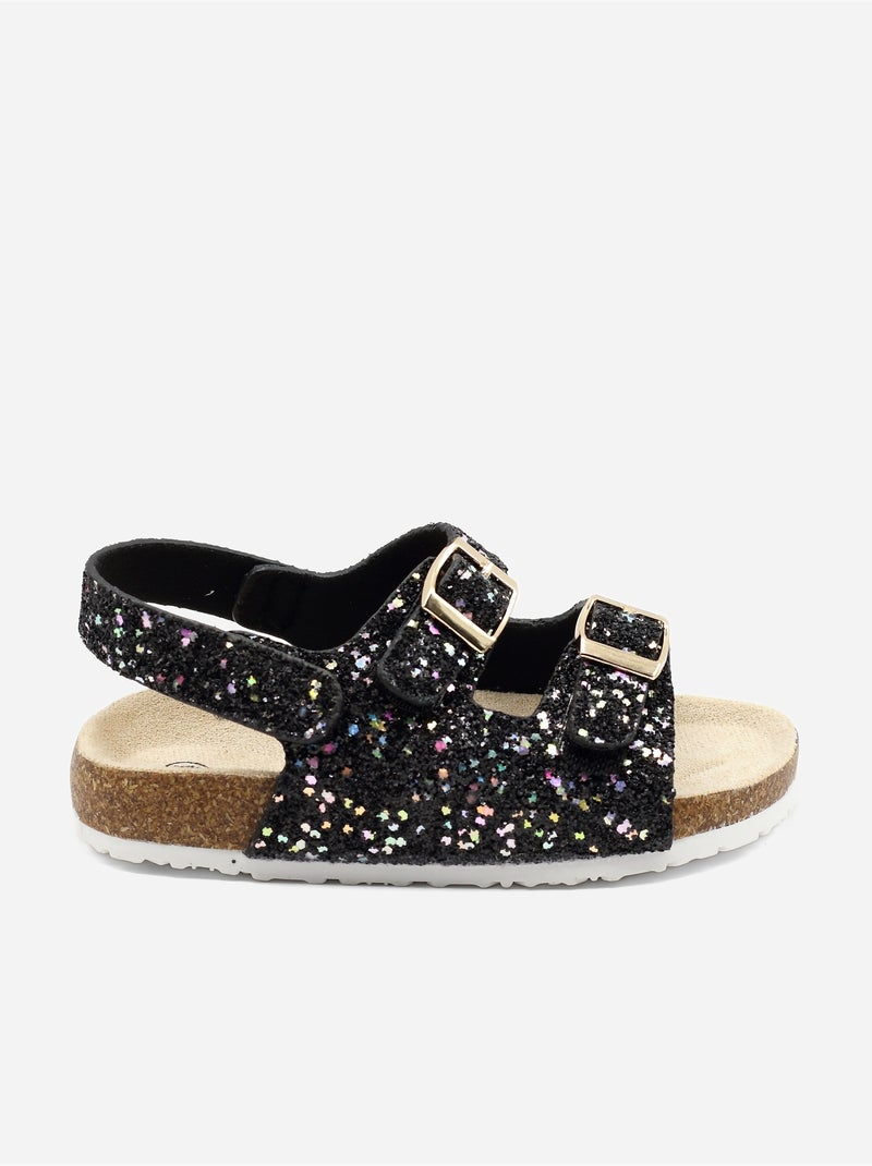 Sandalias con velcro Negro - Kiabi
