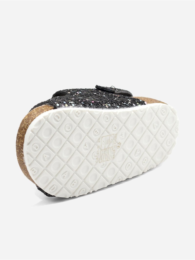 Sandalias con velcro Negro - Kiabi