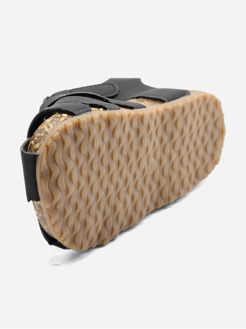 Sandalias con velcro Negro - Kiabi