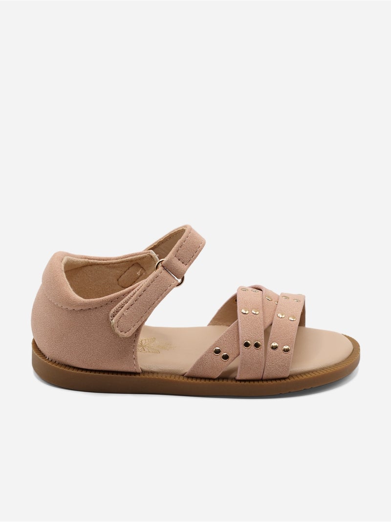 Sandalias con velcro Rosa - Kiabi
