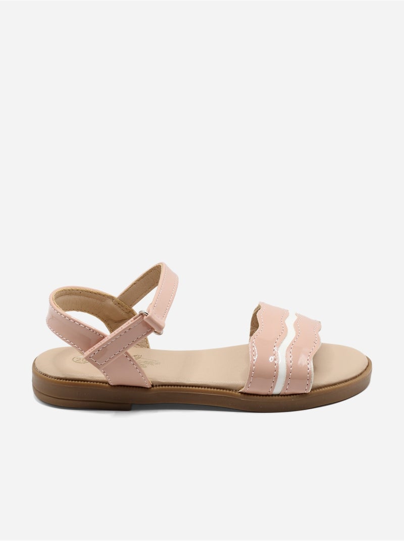Sandalias con velcro Rosa - Kiabi
