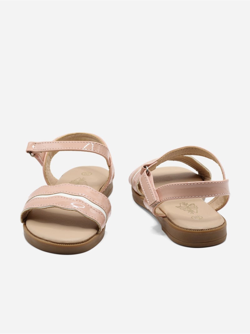 Sandalias con velcro Rosa - Kiabi