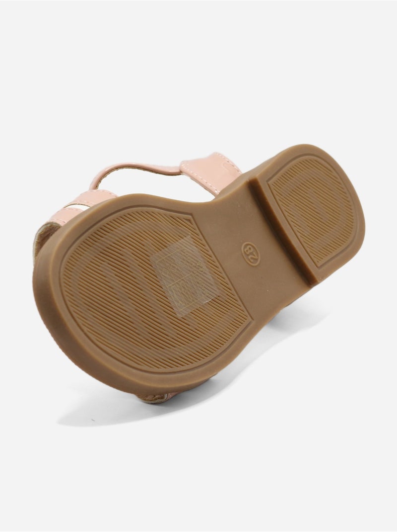 Sandalias con velcro Rosa - Kiabi